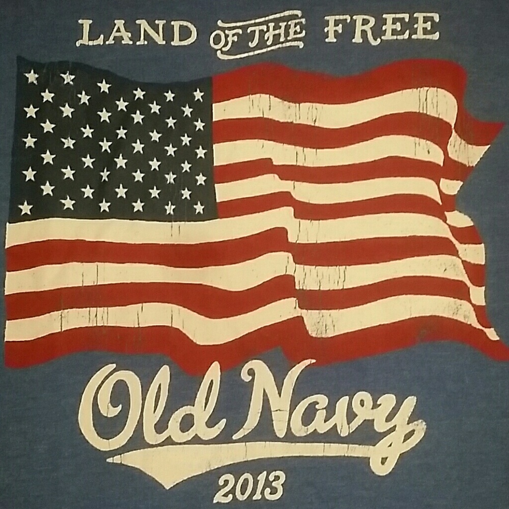Heathered Old Navy Patriotic shirt